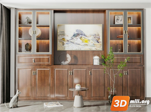 Decorative cabinet Skp Files